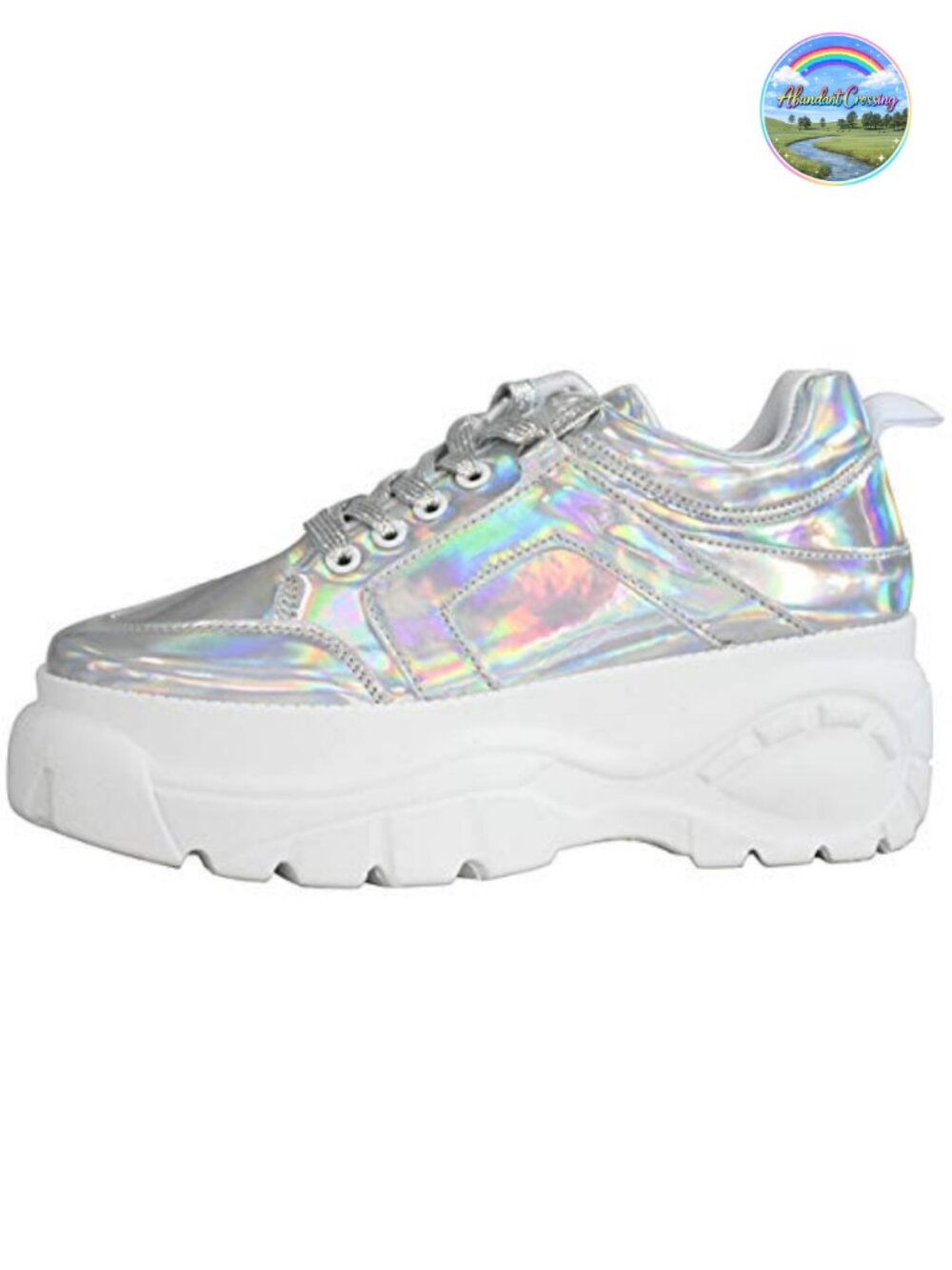 Chunky Platform Dad Sneakers Lace-Up Lightweight Casual Walking Shoes